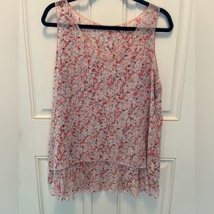 Double layer sheer blouse